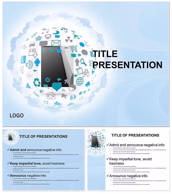 iPad at Work PowerPoint Template