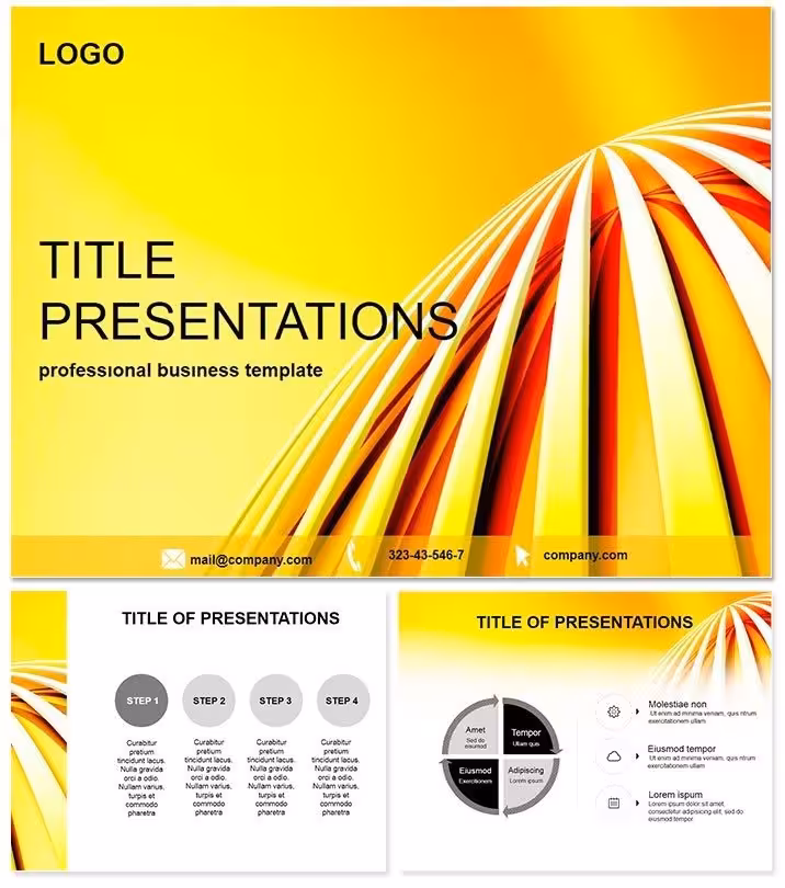 Abstract Top Keynote Template: Elevate Ideas to New Crests