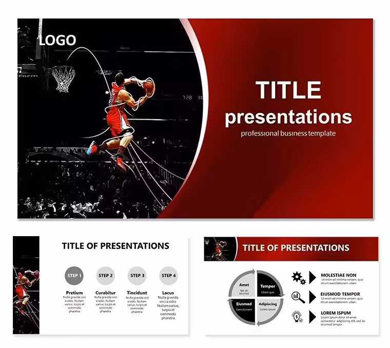 Game Unusual basketball Keynote templates