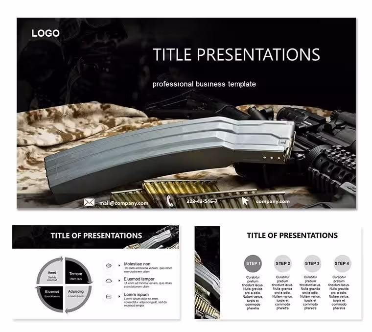 Murderous Weapon PowerPoint Template: Arming Your Narratives