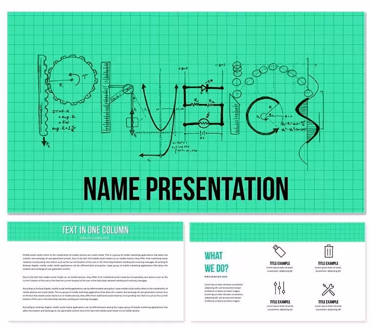 Dynamic Physics Themes Keynote Template | Engage Your Audience with Impactful Presentation
