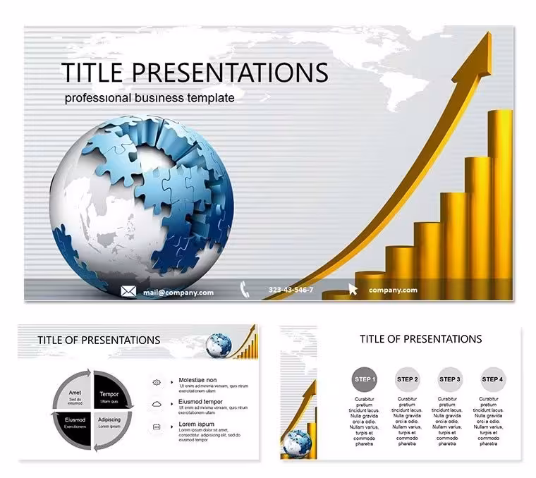 Free Year Increase PowerPoint Template