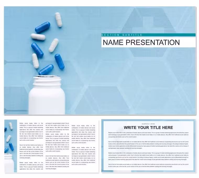 "Pills, Supplements, and Medicines Disease Keynote Template"