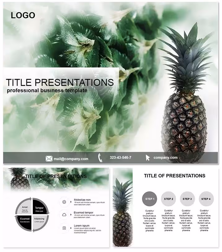 Delicious Pineapple PowerPoint Pack