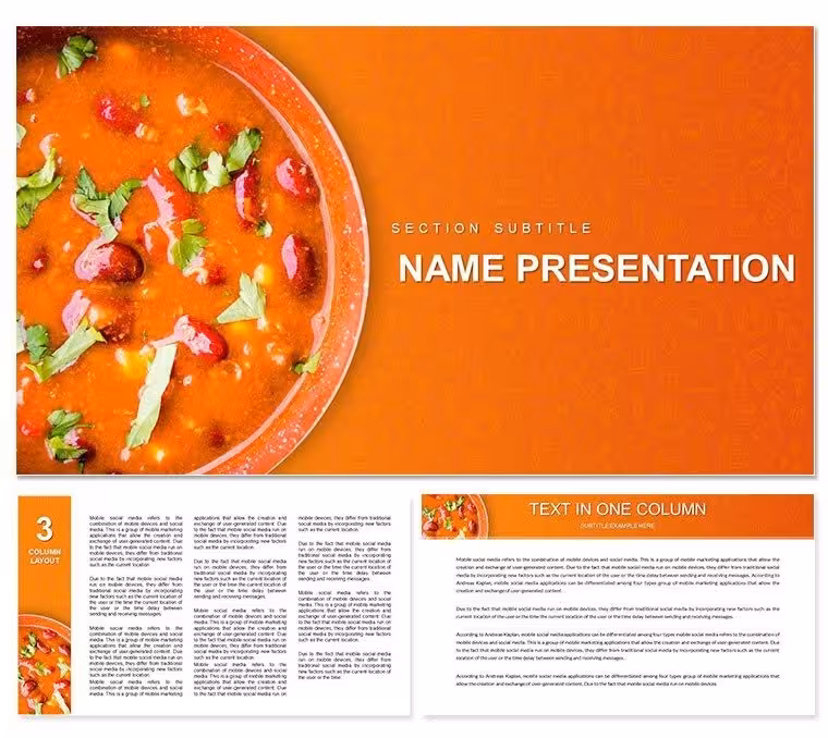 Cookbook Recipes Keynote template - Themes