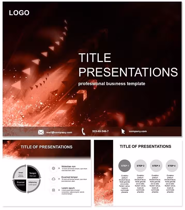 Vector Arrows PowerPoint Template: Directional Dynamics
