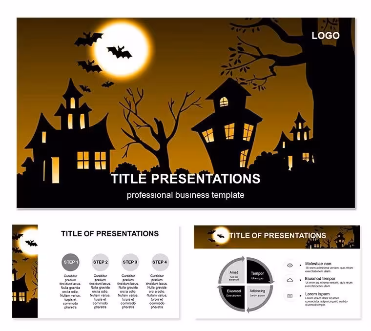 Free Halloween Dark City Keynote Template: Urban Shadows Meet Storytelling