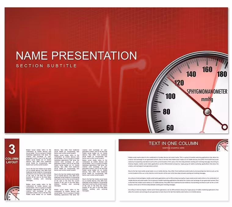 Medical Device Keynote Template - Instant Download