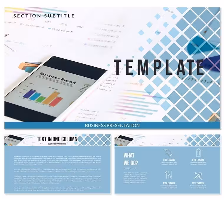Business Report Keynote templates - Themes