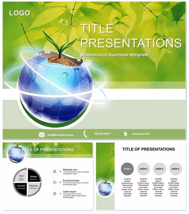 Plant Growth PowerPoint Template: Visualize Nature`s Cycle