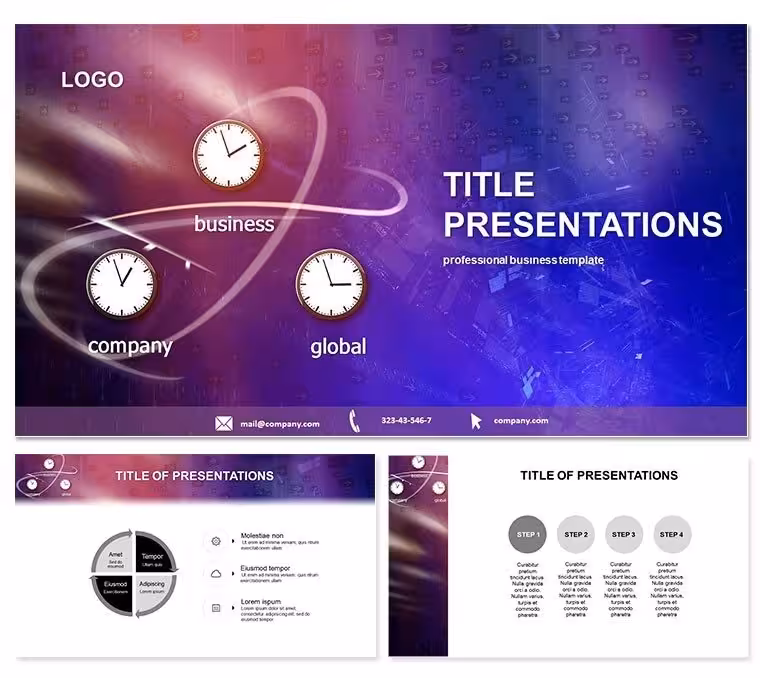 Time Business Processes PowerPoint Template