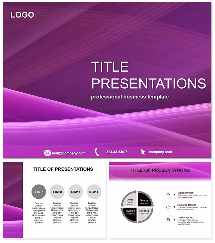 Purple Background Keynote Template
