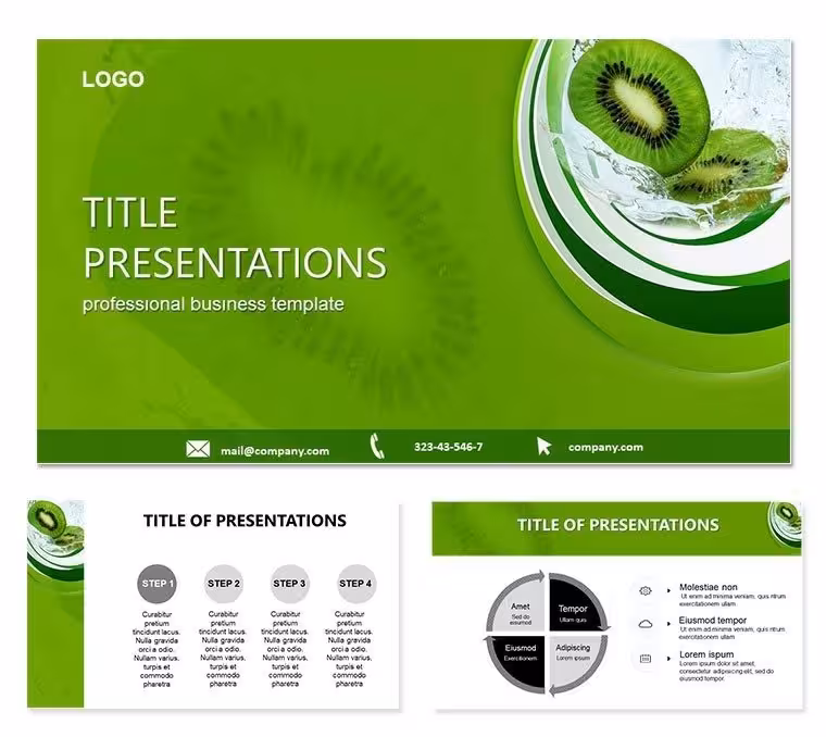 Kiwi Fruit Benefits Keynote Template