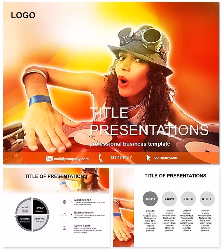 Amplify Club Presentations with DJ Music Template