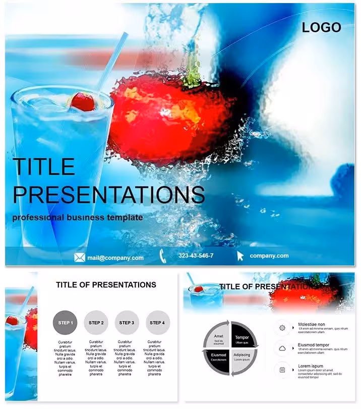 Stylish Cool Cocktail Keynote Template