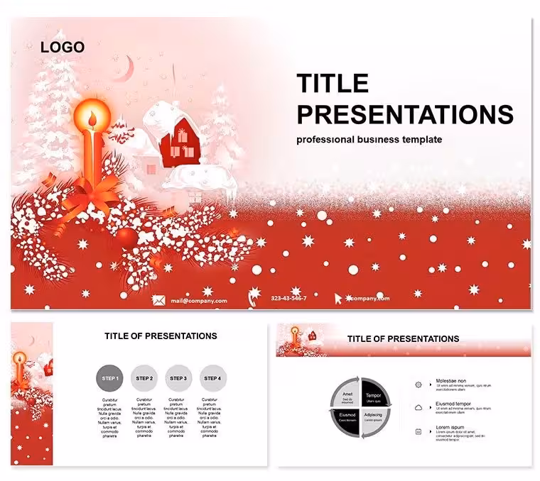 Christmas Candle Keynote Template