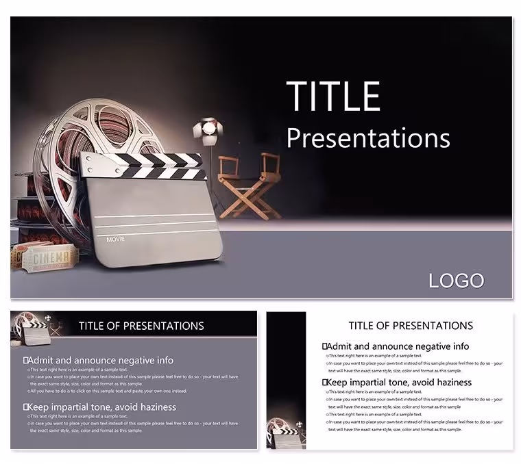 Motion Picture Producer PowerPoint Template: Frame Your Vision