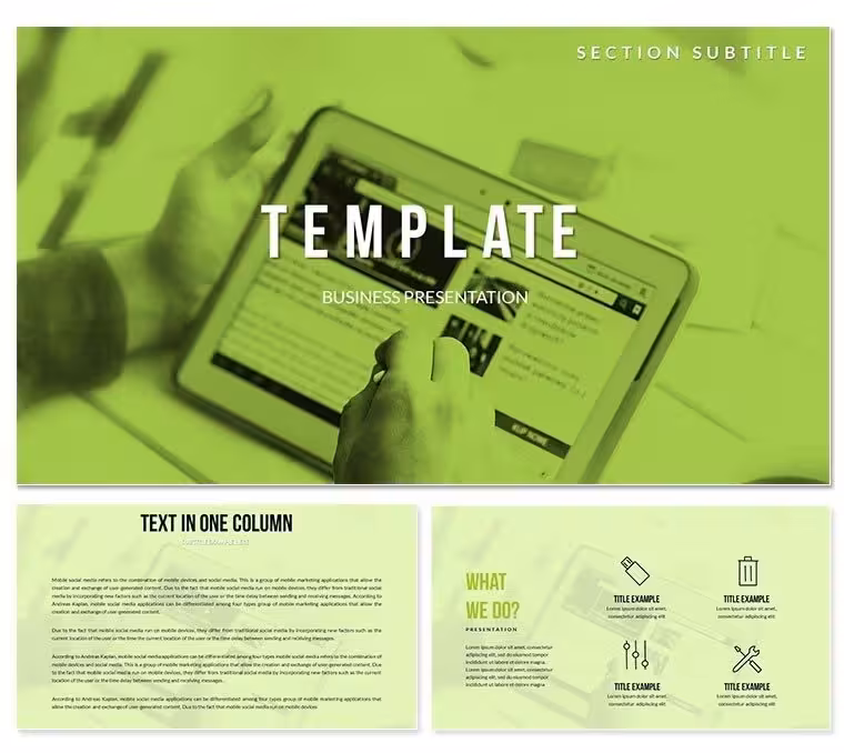 Technical Analysis Market Keynote templates - Themes