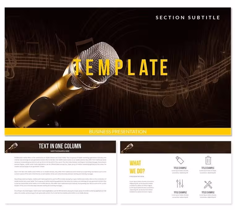 Affordable Microphones for Studio Keynote templates
