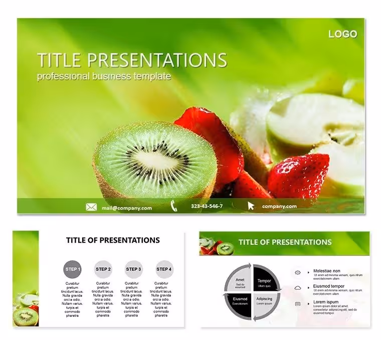 Kiwi Eat at Home Keynote Template: Nourish Your Narrative from the Kitchen Table