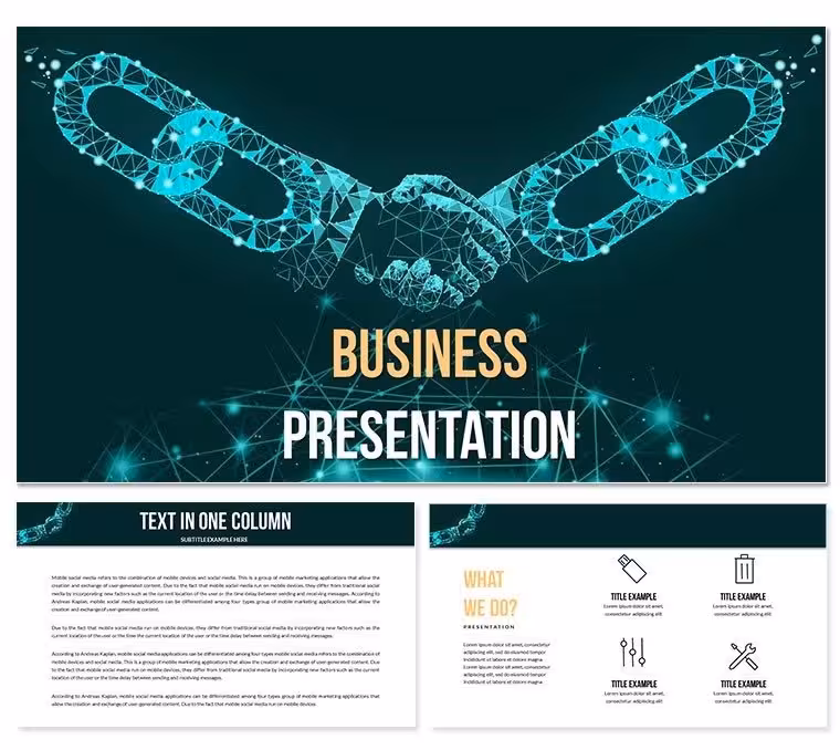 Secure Blockchain Keynote Template - Fully Editable