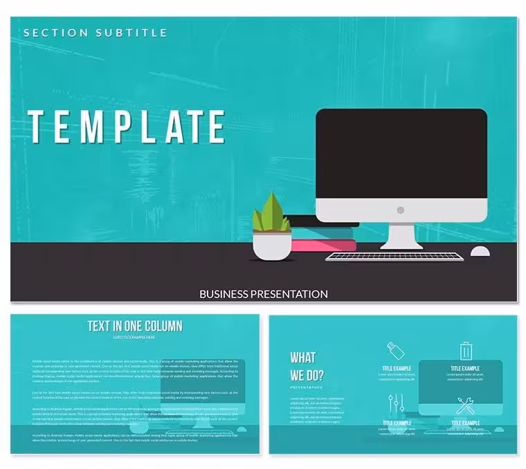 Working Computer Keynote templates