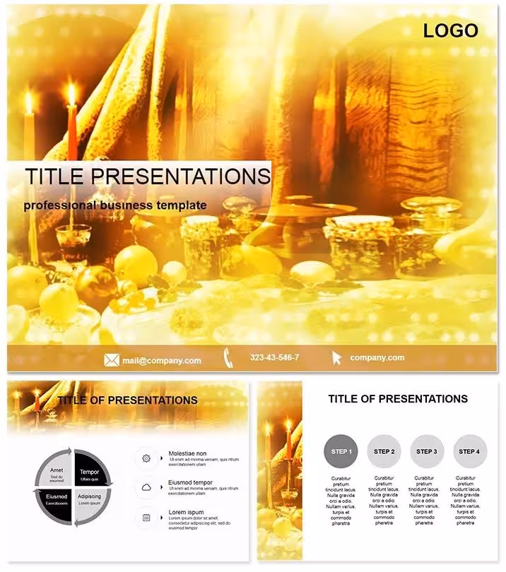 Free Christmas Table PowerPoint Template