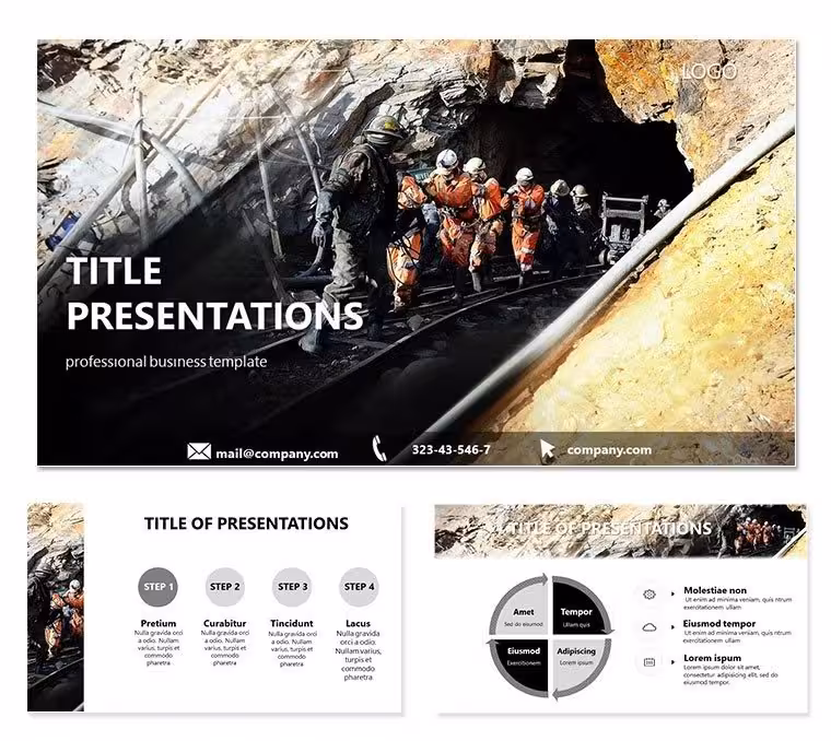 Mining Industry Keynote templates