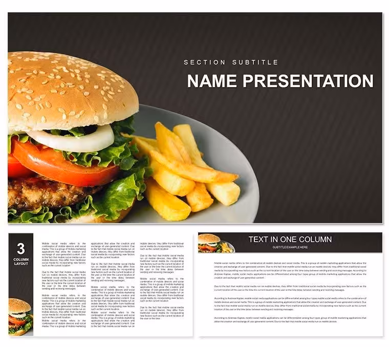 Fast Food Chain Restaurants Keynote Template