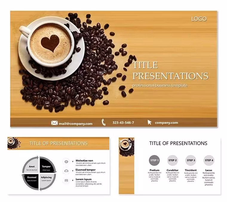 Coffee with Love PowerPoint Template: Brew Engaging Narratives