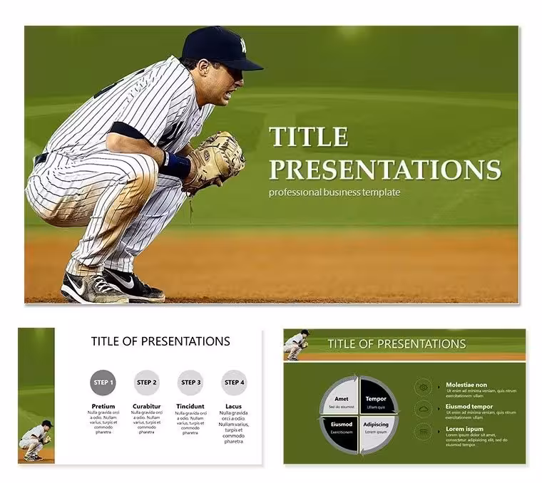 Professional Baseball Keynote Template: Presentation
