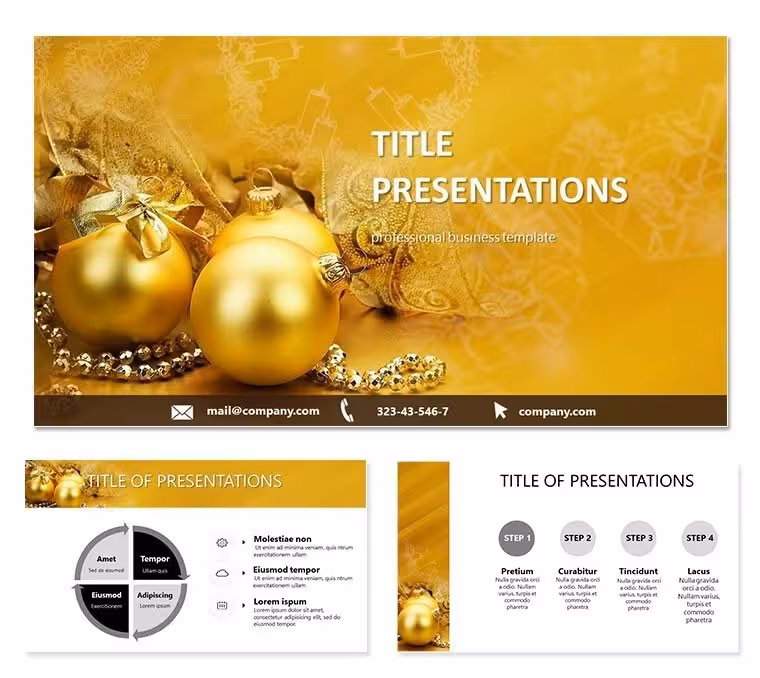 Christmas - Holiday Calendar PowerPoint template