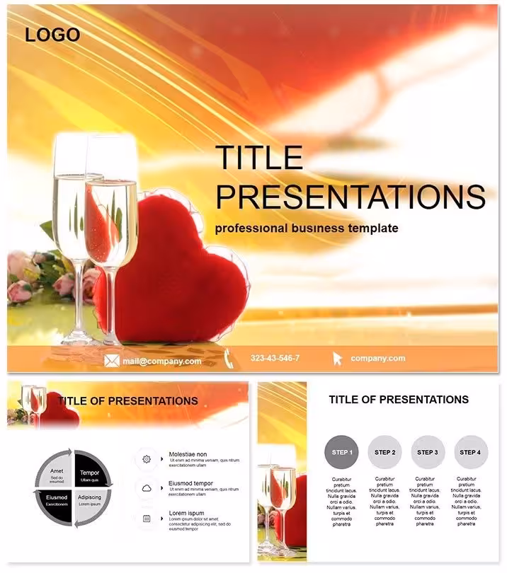 Romantic Date PowerPoint Template for Celebrations