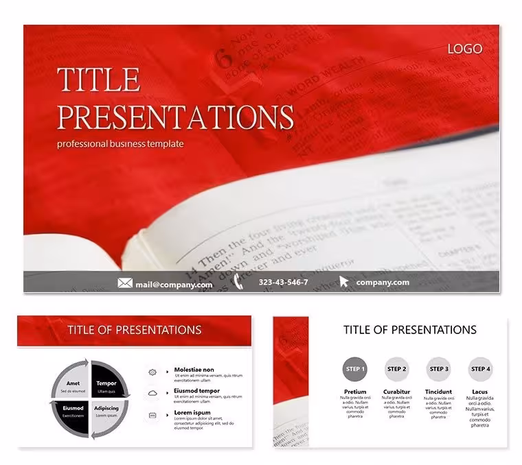 Holy Scripture PowerPoint Templates: Presentation Download