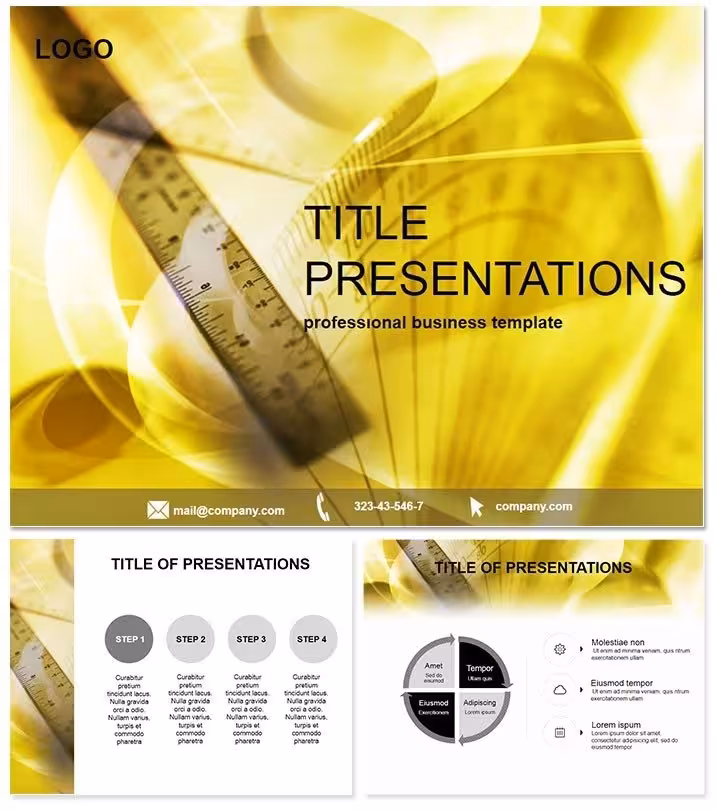Ruler Drawing Keynote Template for Architects