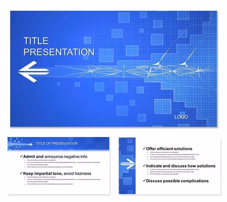 Flying Arrow PowerPoint Templates for Direction