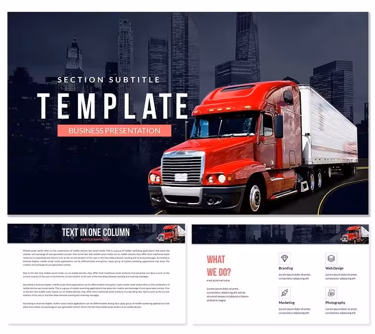Best Trucks Keynote Templates