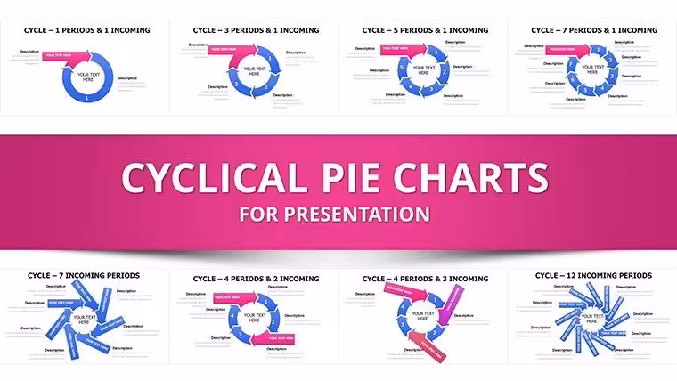 Dynamic Cycle Charts Keynote Template - Fully Editable | Instant Download | ImagineLayout