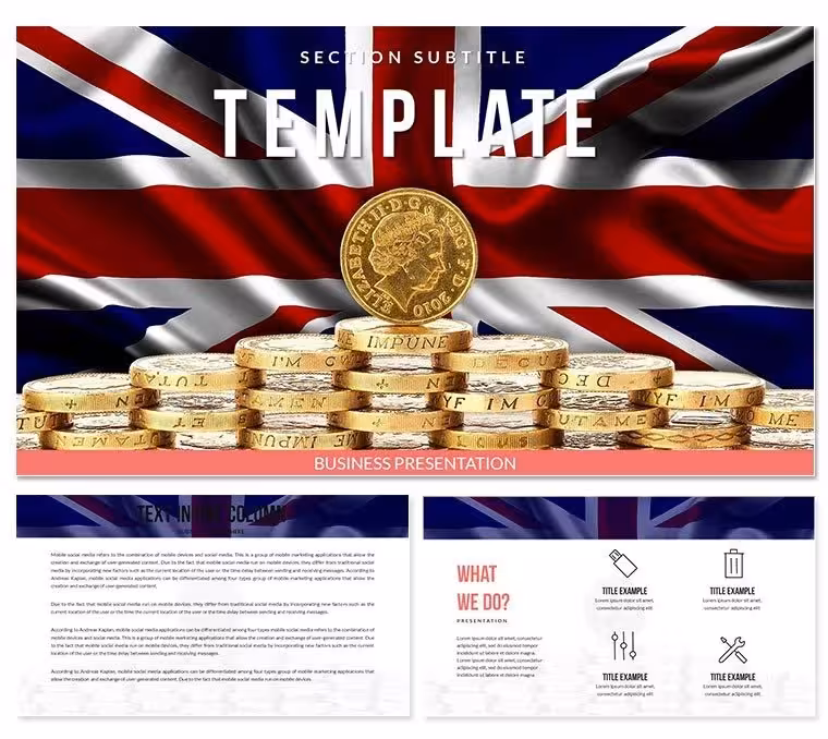 Currency of Great Britain - Pound Sterling Keynote template
