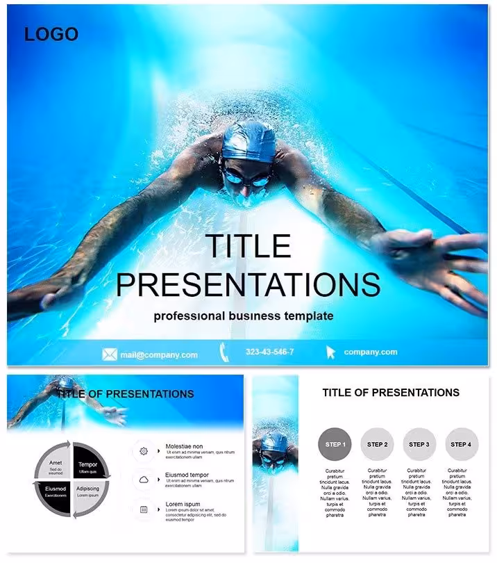 Swimming Training PowerPoint Diagram Pack