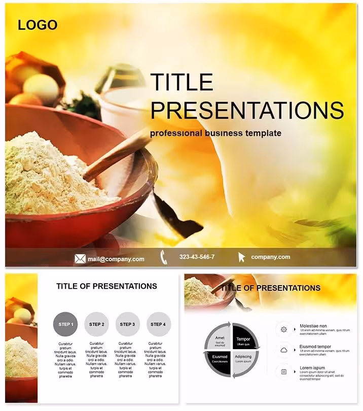 Baking Flour Tools Keynote Template