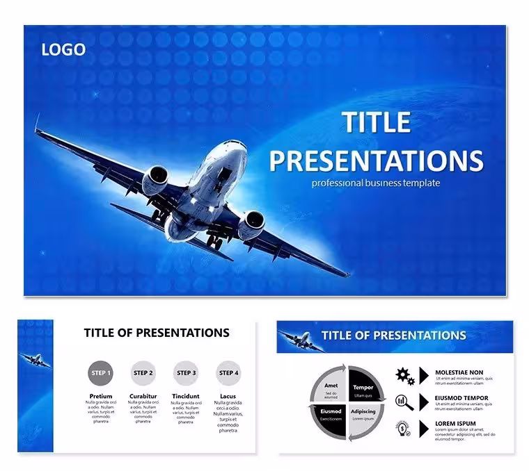 Airliner Pictures Keynote Template - Presentation Download