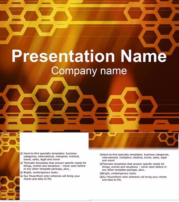 Honeycomb Keynote Template: Abstract Design Mastery