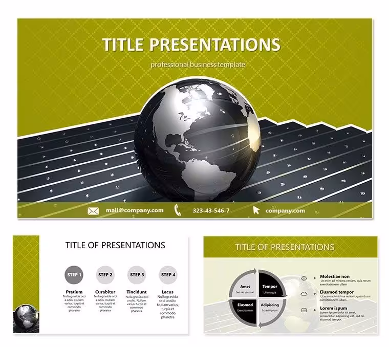 International Economy and World Business Keynote templates