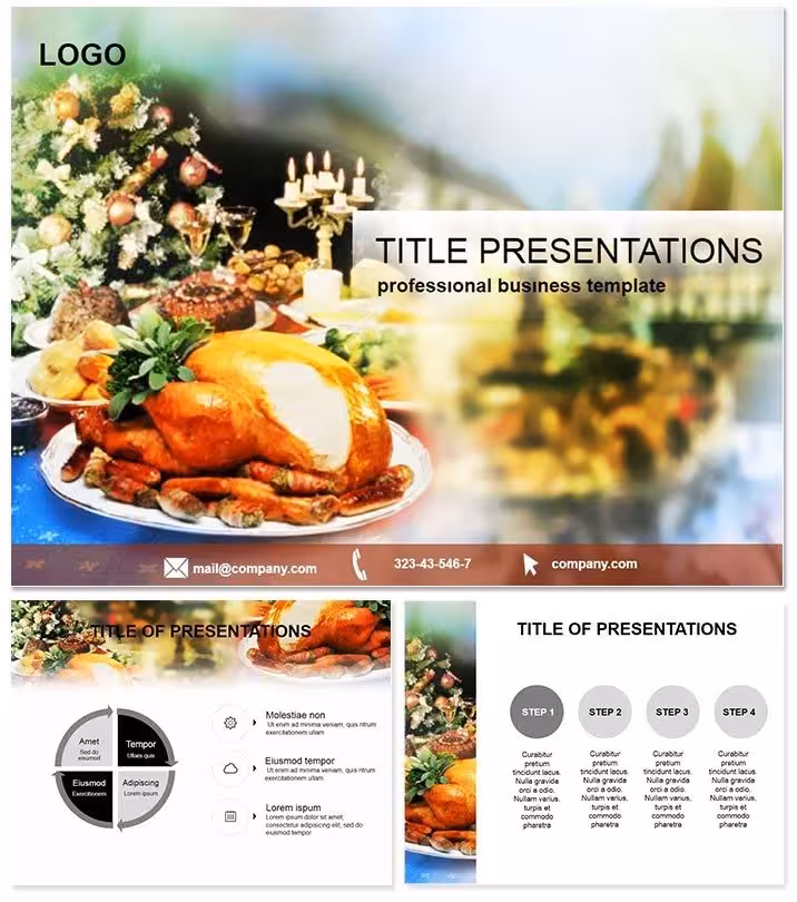 Thanksgiving Menu Holiday PowerPoint Template