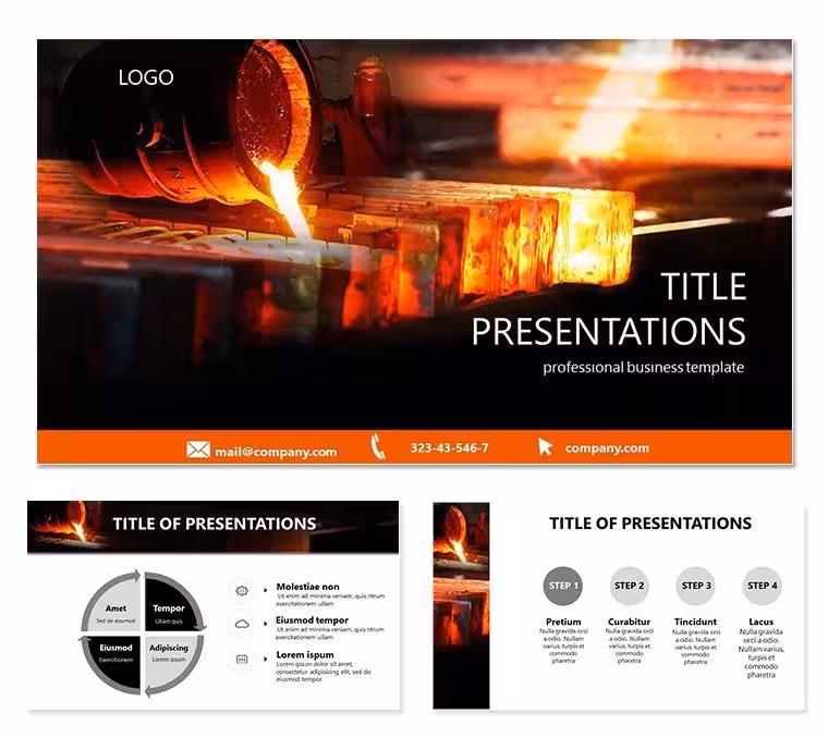 Blast Furnace PowerPoint template