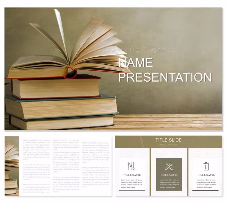 Educational Books Keynote Template: Fueling Minds with Visual Stories