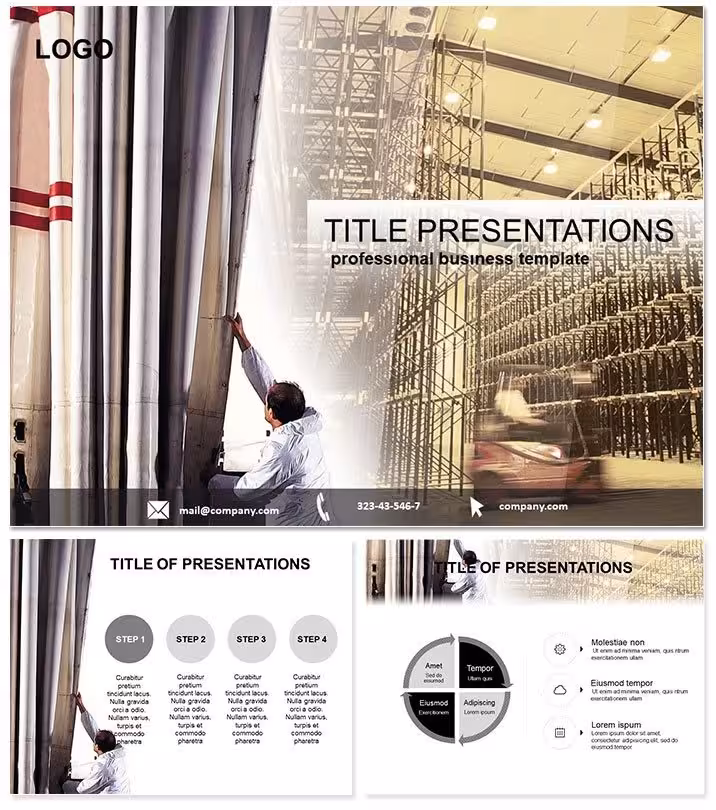 Logistics Warehouse Keynote Template Pro