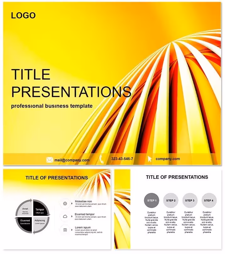 Abstract Peak PowerPoint Template: Summit of Visual Excellence
