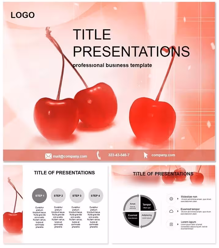 Vibrant Sweet Berries Keynote Template